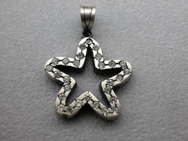Sterling Silver Star Pendant with CZ